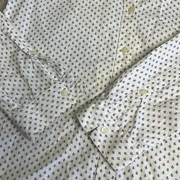 Madewell button down long sleeve mini anchor ⚓️ print shirt - Picture 16 of 16